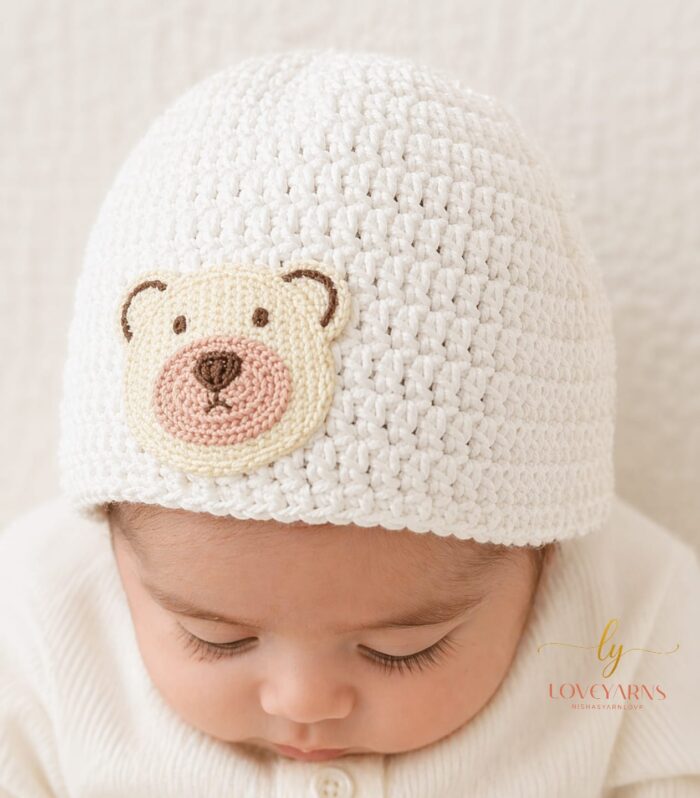 White Teddy Beanie